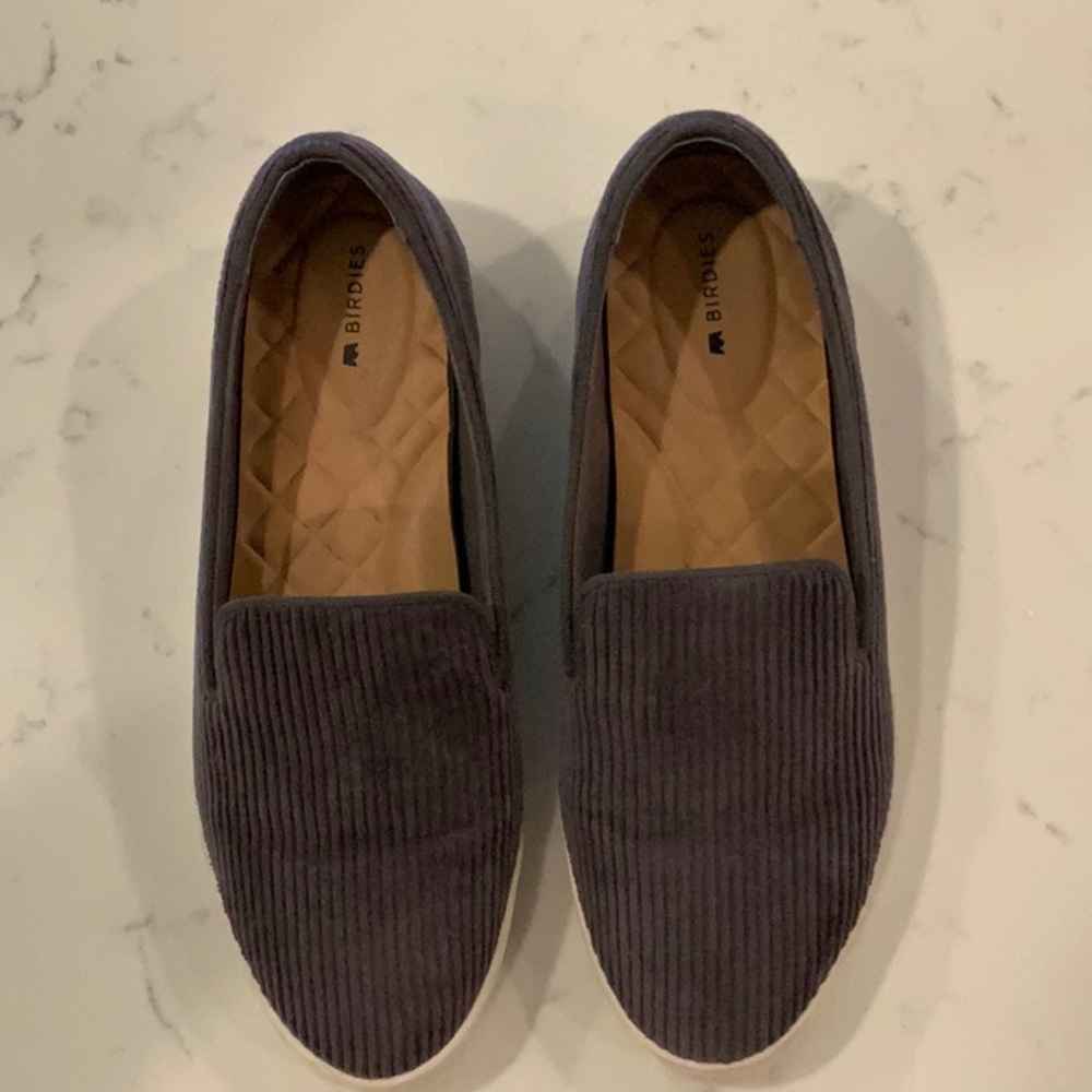 Birdies Men's Gray Slip-On Shoes
